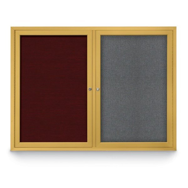 Corkboard, Burgundy/Satin, 18